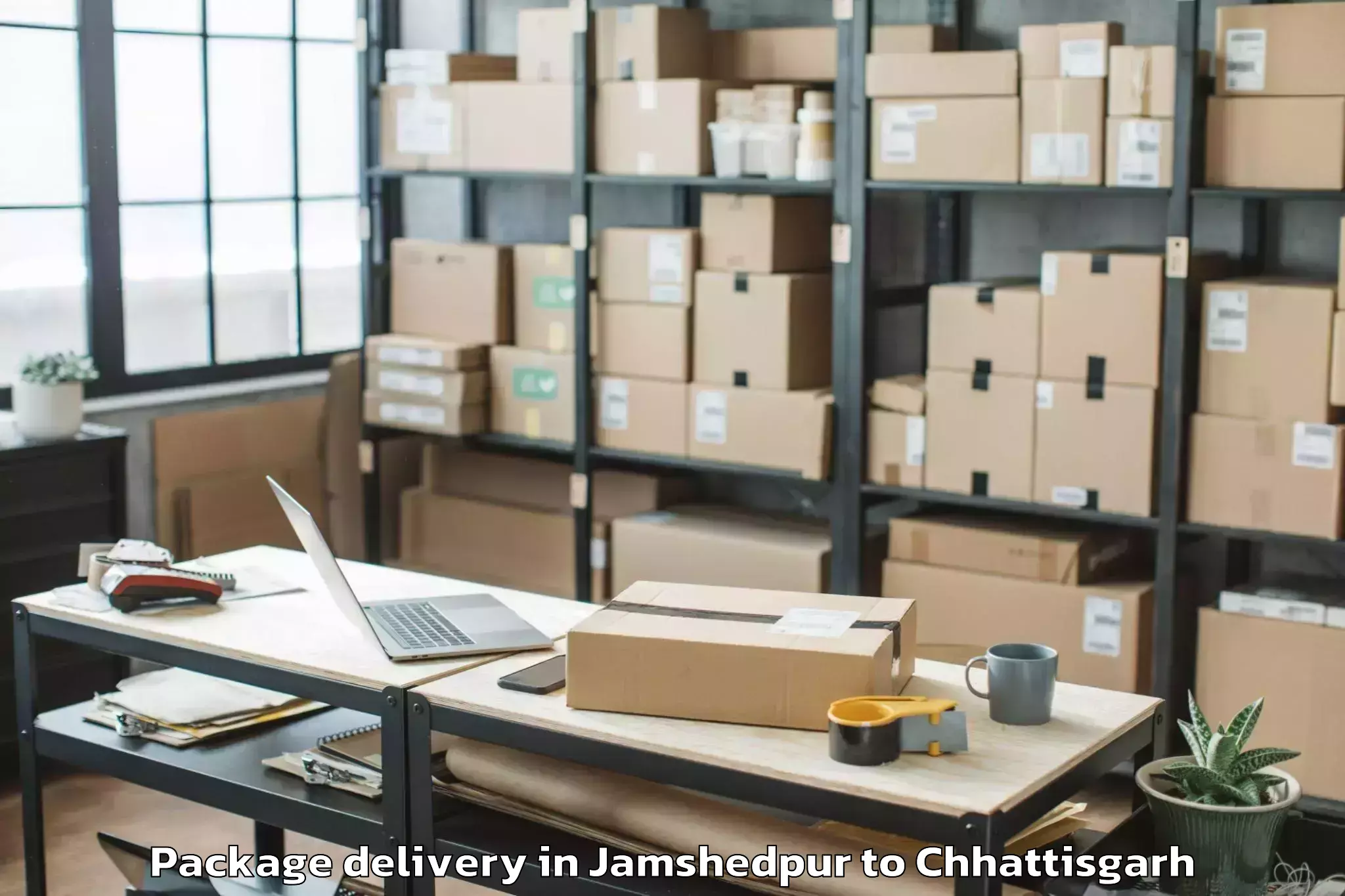 Leading Jamshedpur to Abhanpur Package Delivery Provider